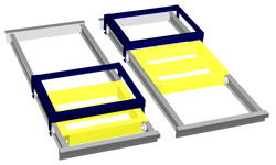 Push-back Rack Trays Pushback Trays