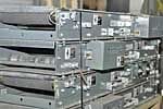 Belt Over Roller Conveyor - End View