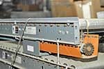 Ermanco Lineshaft Conveyor - End View