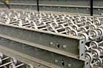 Hytrol Skatewheel Conveyor - Closeup
