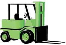 Pneumatic Tire Forklift Infographic