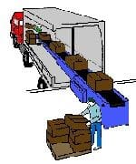 Extendo Conveyor going into a truck