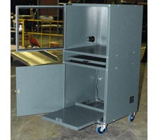 Deluxe Computer Cabinet w/Open Doors