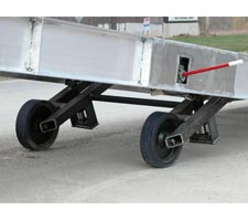 Hydraulic Lift with Ramp Raised