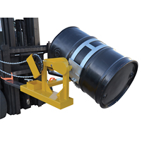 Fork Mounted Drum Dumper/Rotator (front view)