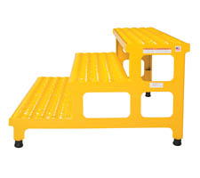 3 Step Adjustable Height Step Stand - Side View