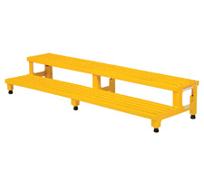 2 Step (72 in. wide) Adjustable Height Step Stand
