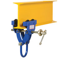 4000 pound capacity Quick Install Trolley on I-Beam