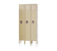 3-Wide Single Tier Lockers
