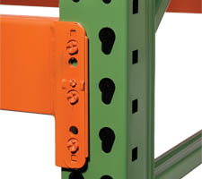Pallet Rack Upright & Beam conection closeup
