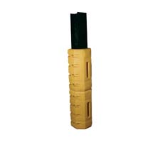 Column protectors stacked 2 high