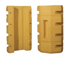 Open column protector showing both sides