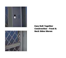 Wire Cage Bolt-Together Construction