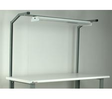 1 Pair - Angled Supports - With Overhead Light