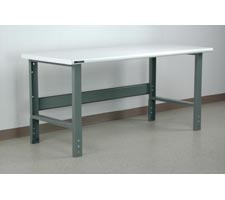 Bullnose Laminate Top Manually Height Adjustable Workbench