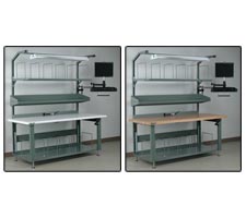 Model #3 Preconfigured Packing Station - Bullnose Laminate and Maple Top