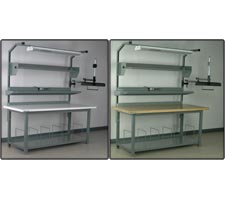 Model #9 Preconfigured Packing Station - Bullnose Laminate and Maple Top