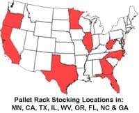 Pallet Racks MN, CA, IL, FL