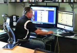 Mr. Sterner communicating with the company's many followers.