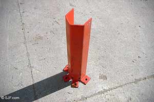 Used Column Post Protectors for Pallet Rack Uprights