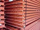 Bundles of Used Interlake Beams - closeup
