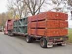 Teardrop Beams & Frames Loaded on a Flatbed