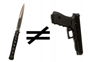 knifegun knife does not equal gun