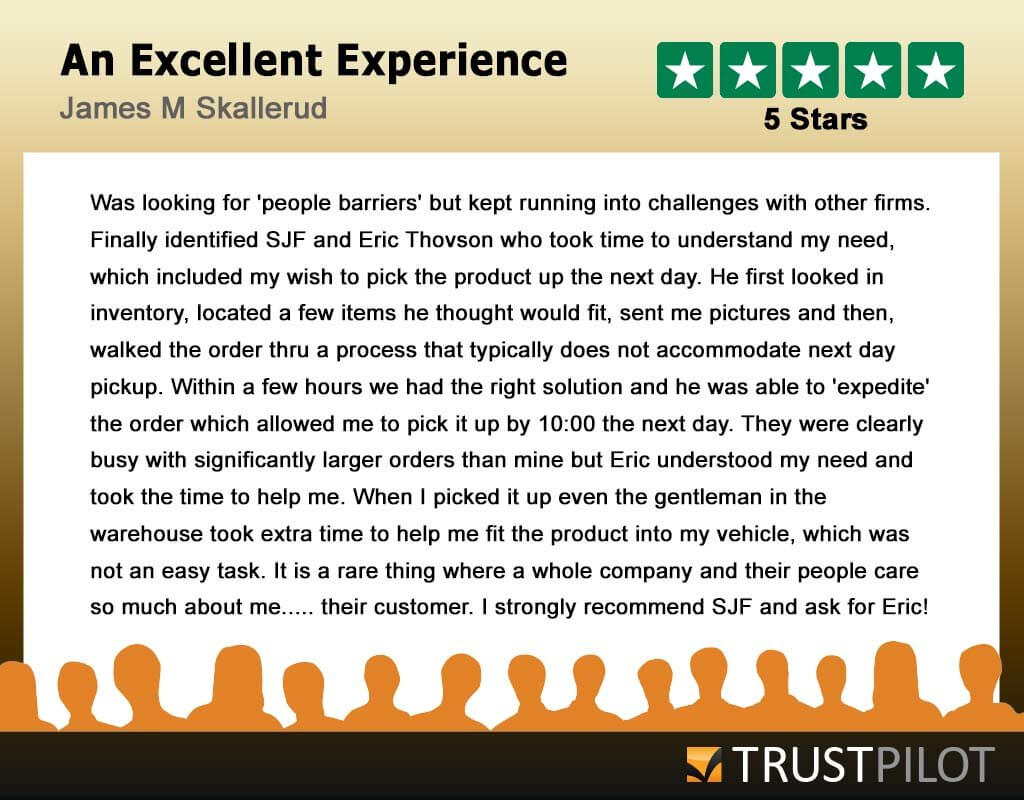 Trustpilot Review From James M. Skallerud