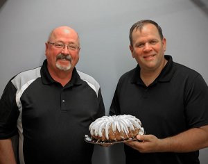 Vance (left) and Eric, otherwise known as ET (right) not only grilled for our hungry crowd but also shared their birthday cake. What a great couple of guys!