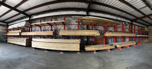 Lake Russell Building Supply Cantilever Set Up