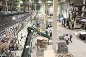 Sorter photo in warehouse