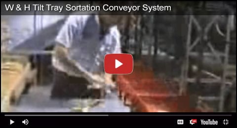 W & H Tilt Tray Sortation Conveyor System Video