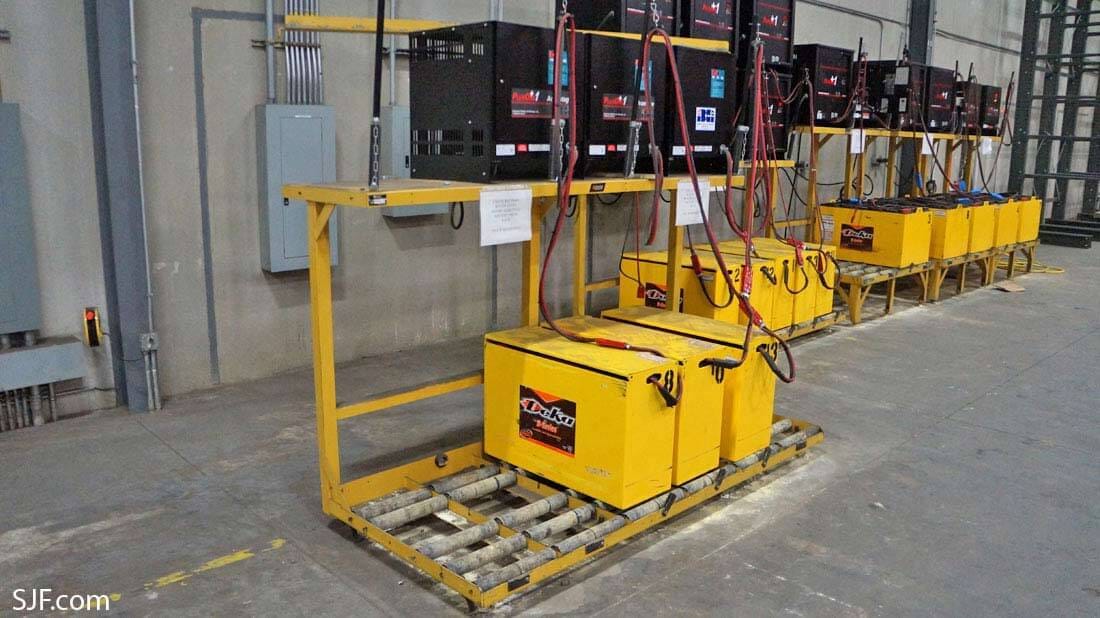 Used Forklift Batteries & Forklift Battery Chargers | SJF.com