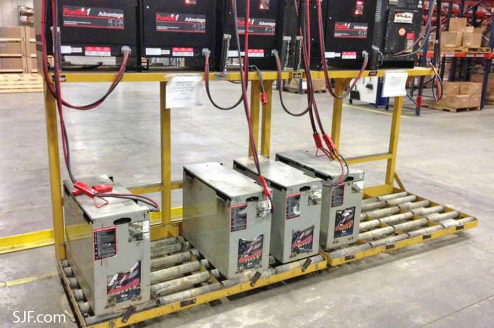 Forklift Battery Charger Rack