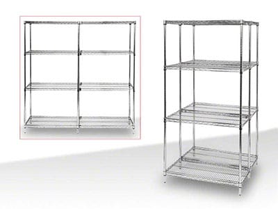 Industrial Wire Rack Shelving, Steel Shelving Units Used