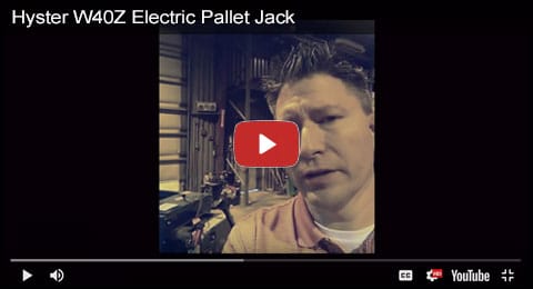 Hyster W40Z Electric Pallet Jack Video