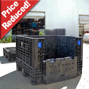 Price reduced on Poly Collapsible bins