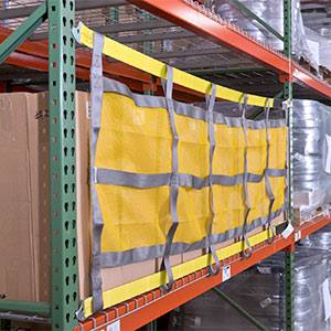 Sliding Safety Netting for pallet rack