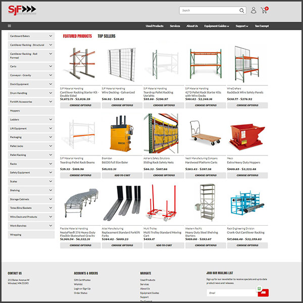 SJF's New Online Store at shop.sjf.com