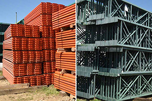 Teardrop Pallet Rack Uprights and Beams For Sale