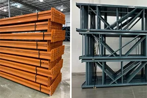Photo of used pallet shelf beams and uprights