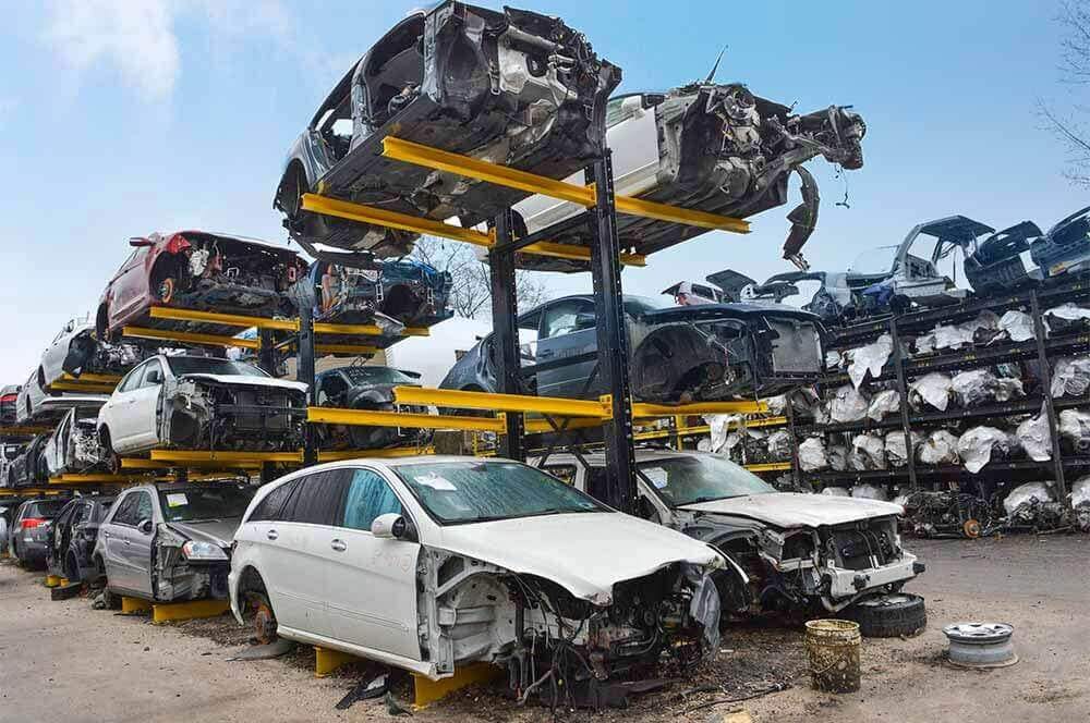 Auto Salvage Yard Storage Racks