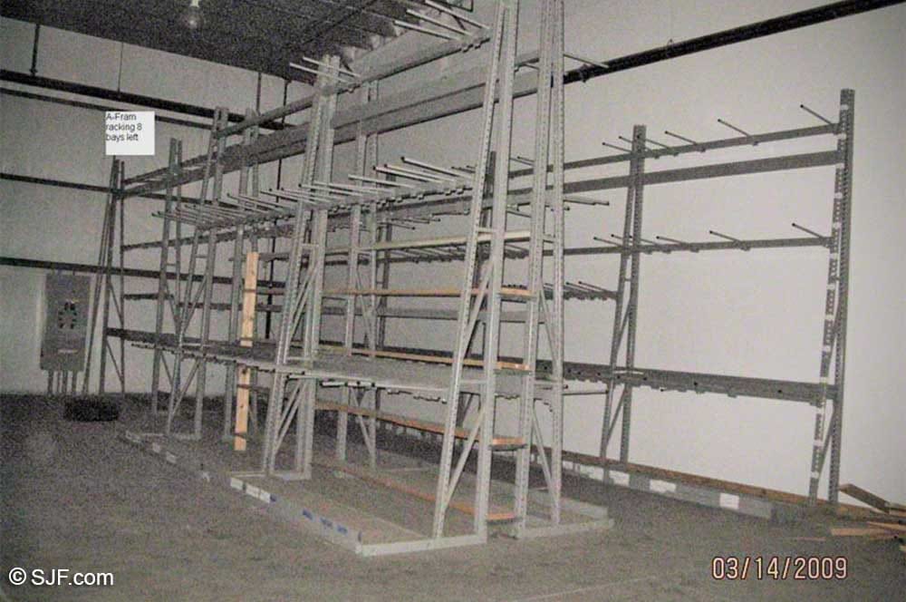 Steel Roll Out Storage Racks New Used Sjf Com