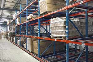 In stock used pushback pallet racking
