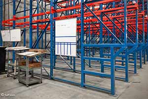 Used Steel King structural drive in pallet racking
