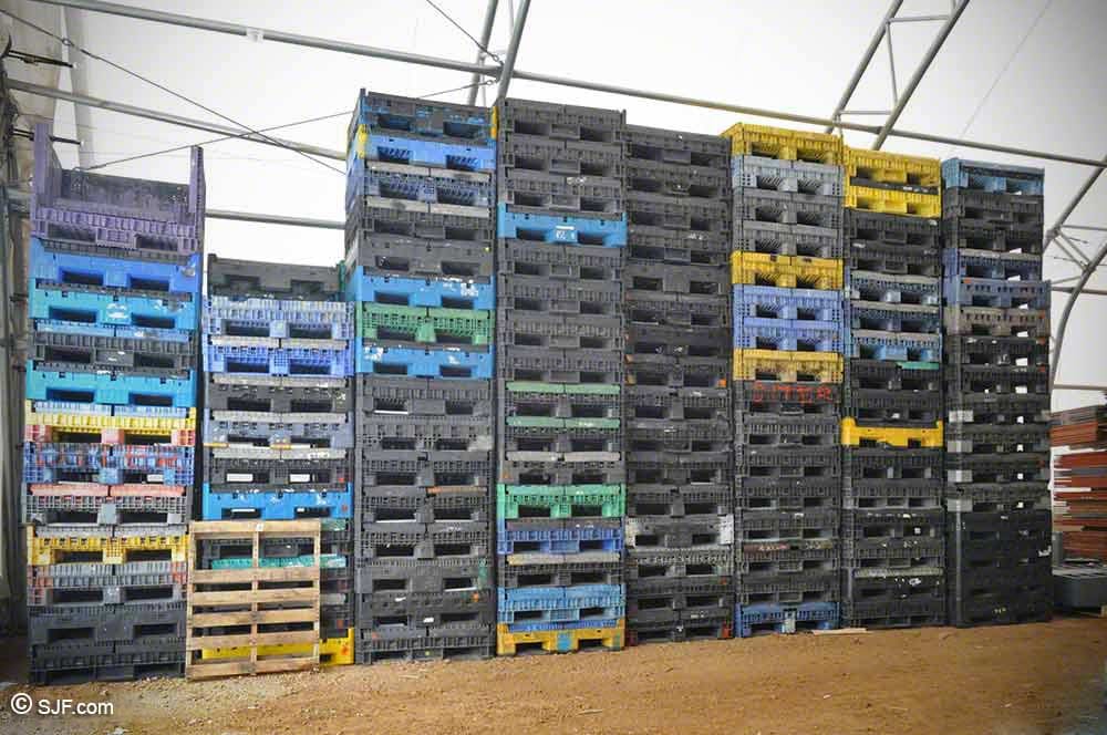 Used Collapsible Plastic Containers Totes Storage Bins